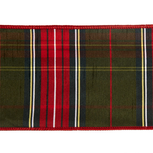 Nastro Natalizio in Tessuto Tartan