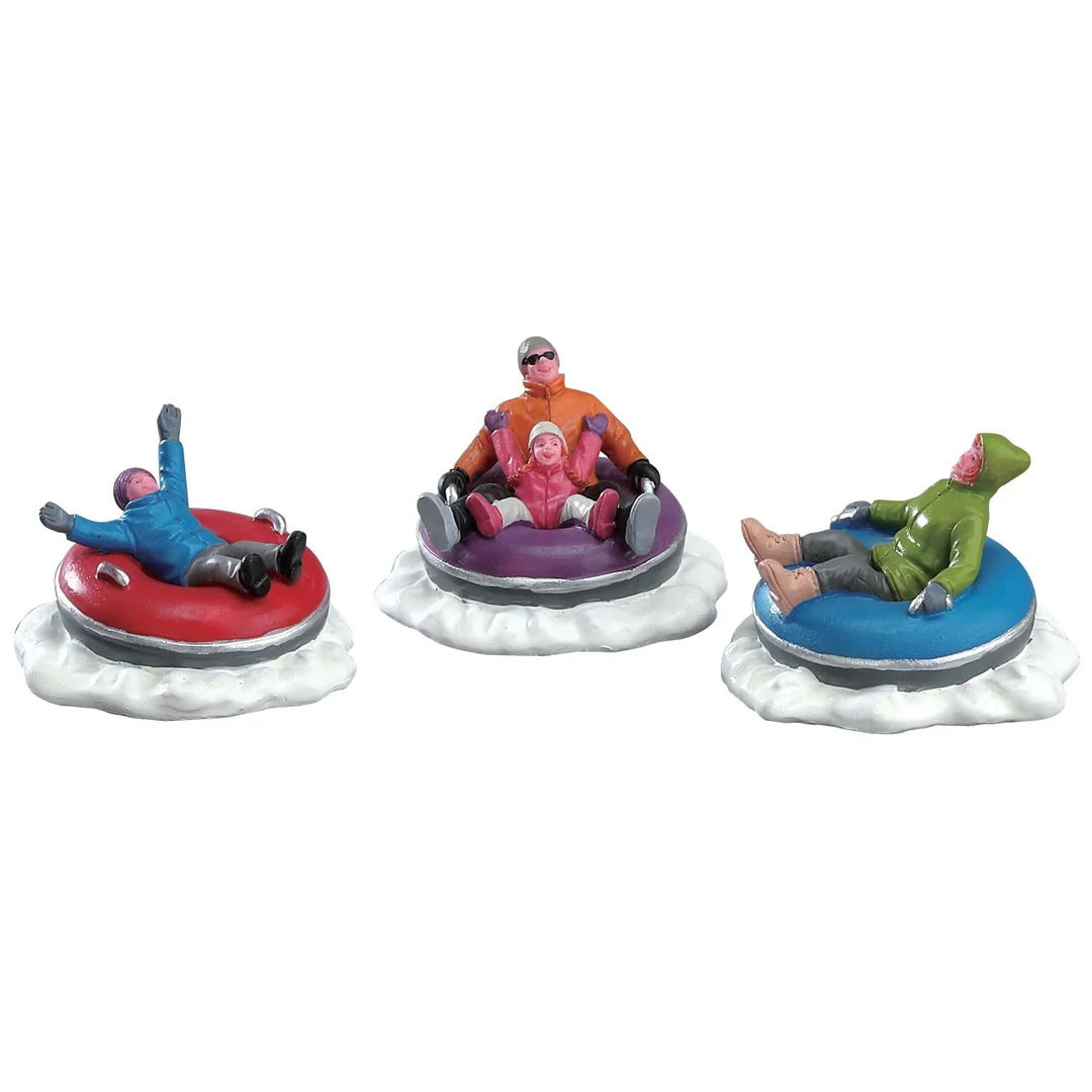 Set di 3 Personaggi Famiglia su Ciambelle 6.9 cm