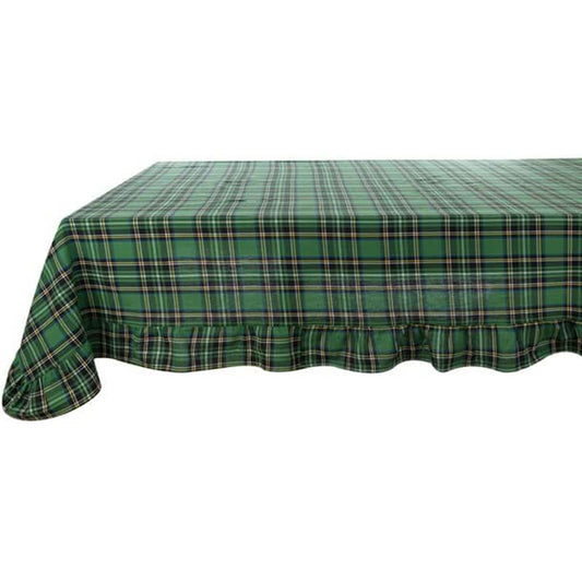 Tovaglia Tartan Verde con Gala 170x340 cm