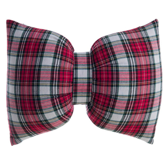 Cuscino Fiocco Tartan Sfoderabile con Imbottitura