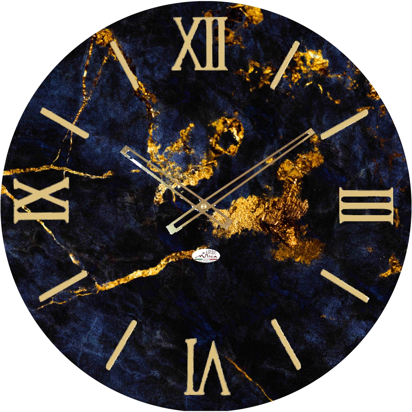 Orologio da Parete Personalizzabile con Effetto Marmo 60x60 cm