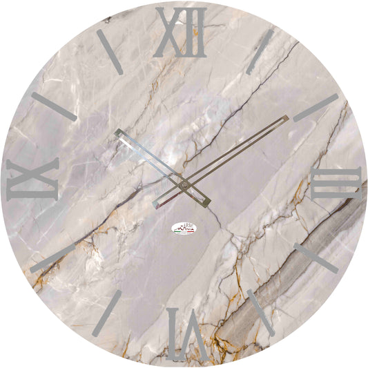 Orologio da Parete Personalizzabile con Effetto Marmo 60x60 cm