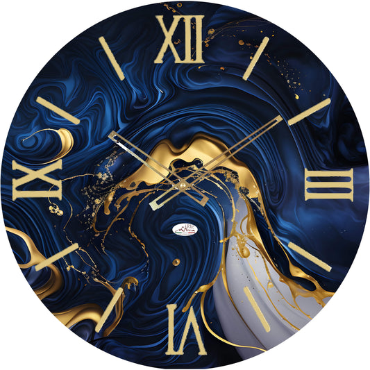 Orologio da Parete Personalizzabile con Effetto Marmo 60x60 cm