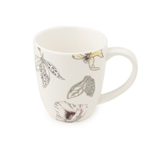 Mug in Porcellana con Decori Floreali Pastello - "Blooms"