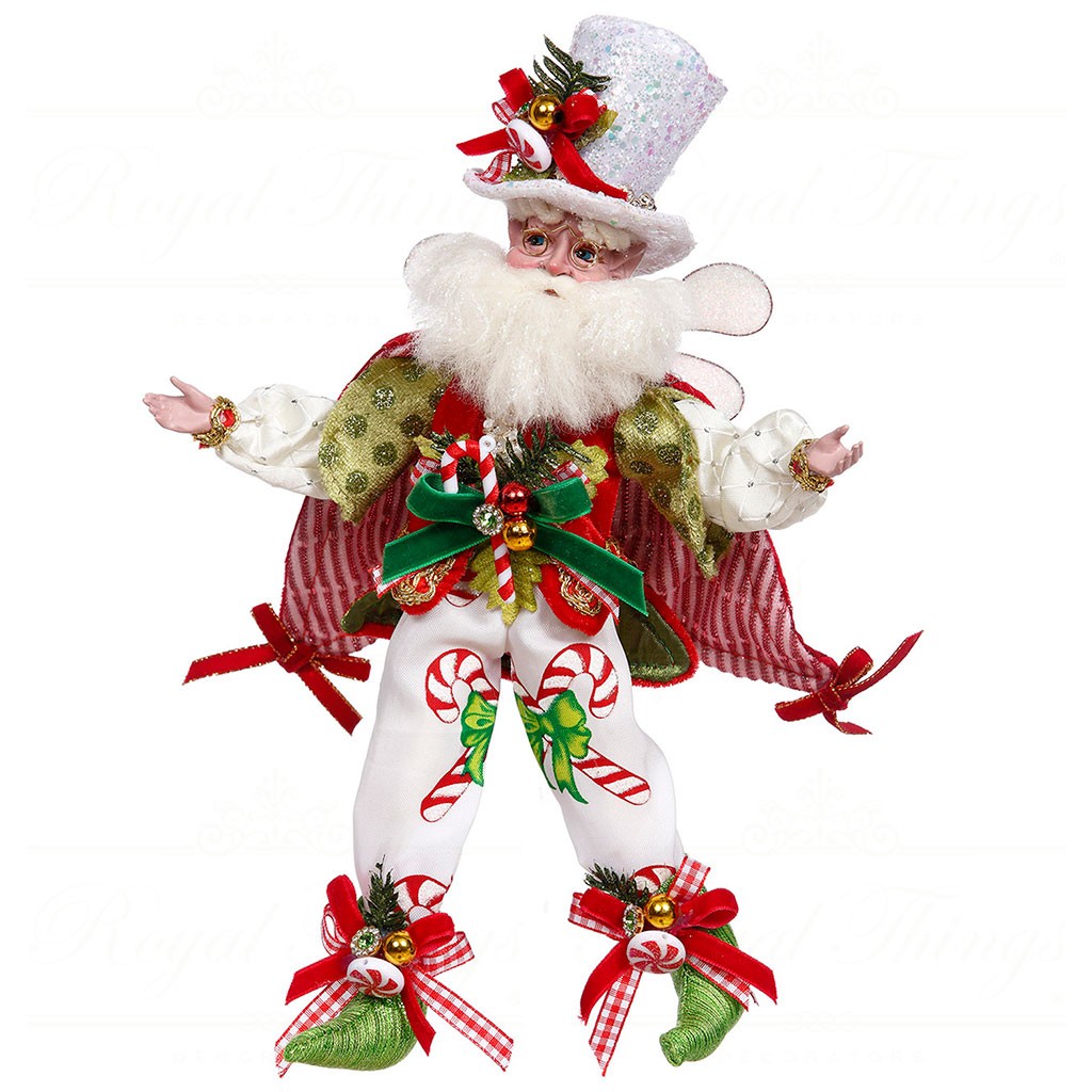 Candy Cane Small Santa Fairy - Bambola da Collezione Natalizia