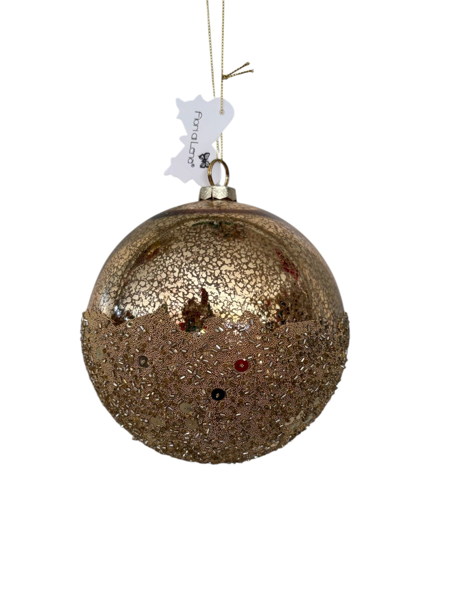 Decorazione per Albero a Sfera in Vetro Oro